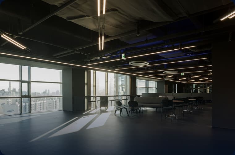 Office interior built by BLUEPIN